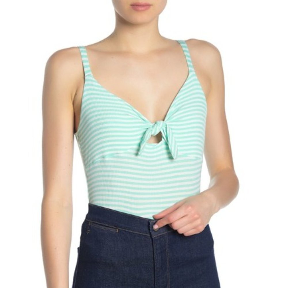 Lush Front Knit Ribbed Tank Top XS Made in USA